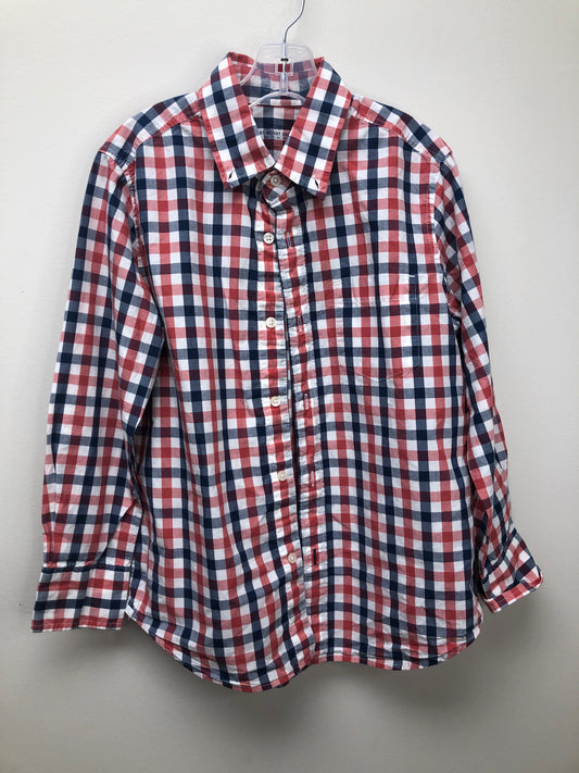 8 Crewcuts red plaid Shirt