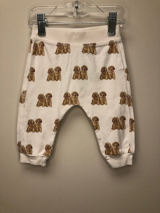 3-6m Monica + Andy white Dog Pants