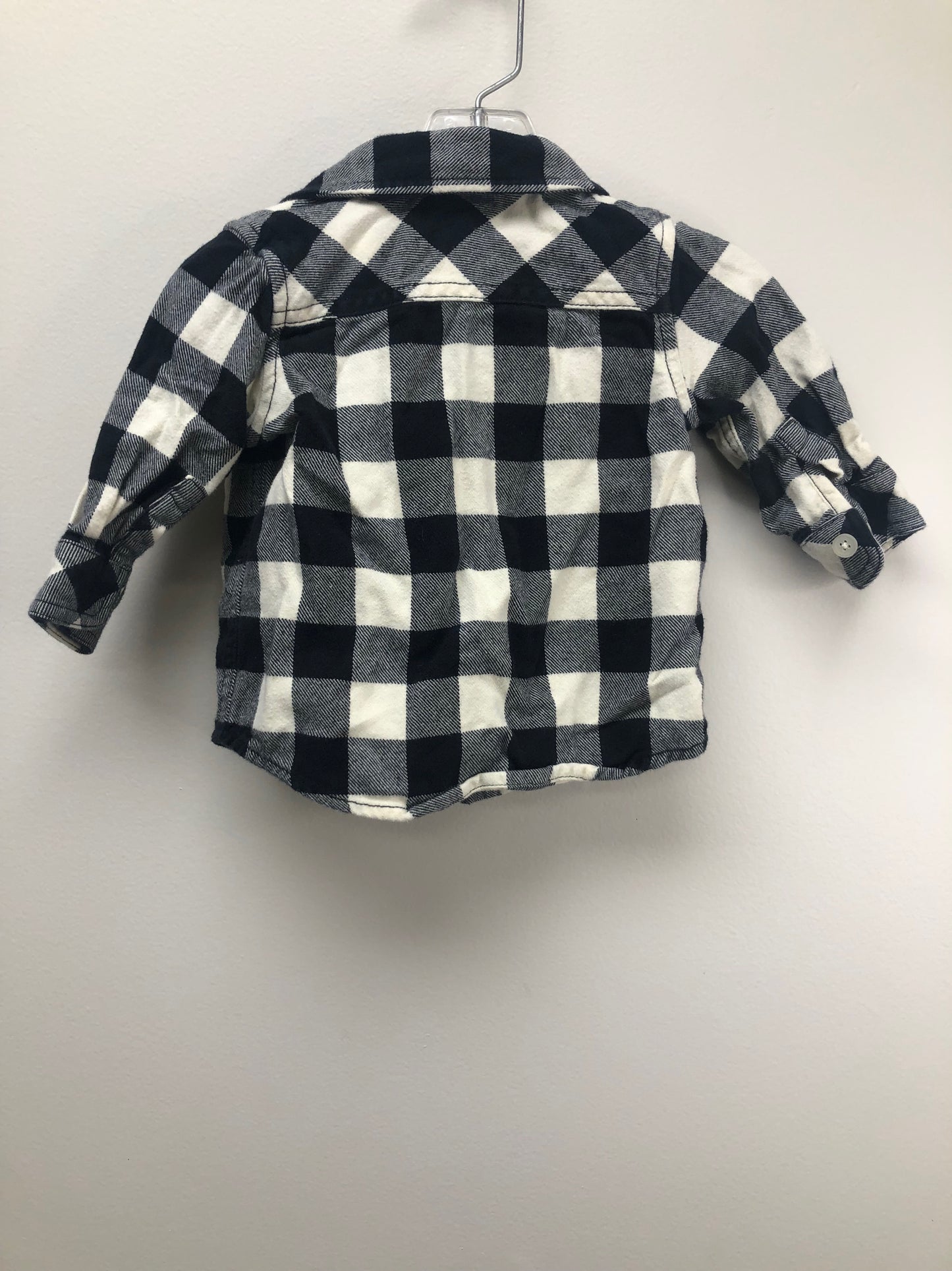 6-12 Months Hanna Andersson black Flannel Shirt