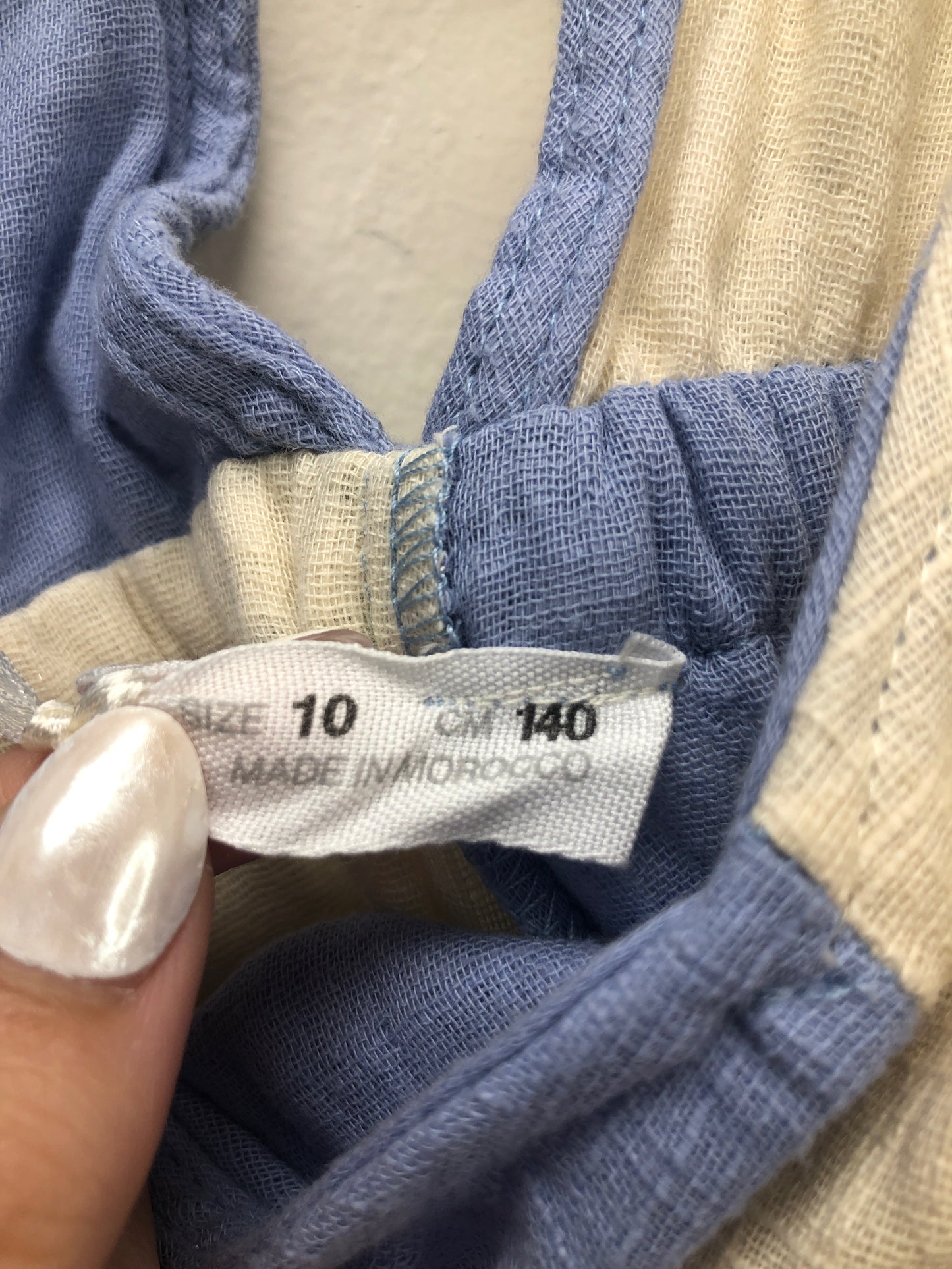 10 Zara  blue blocks Dress