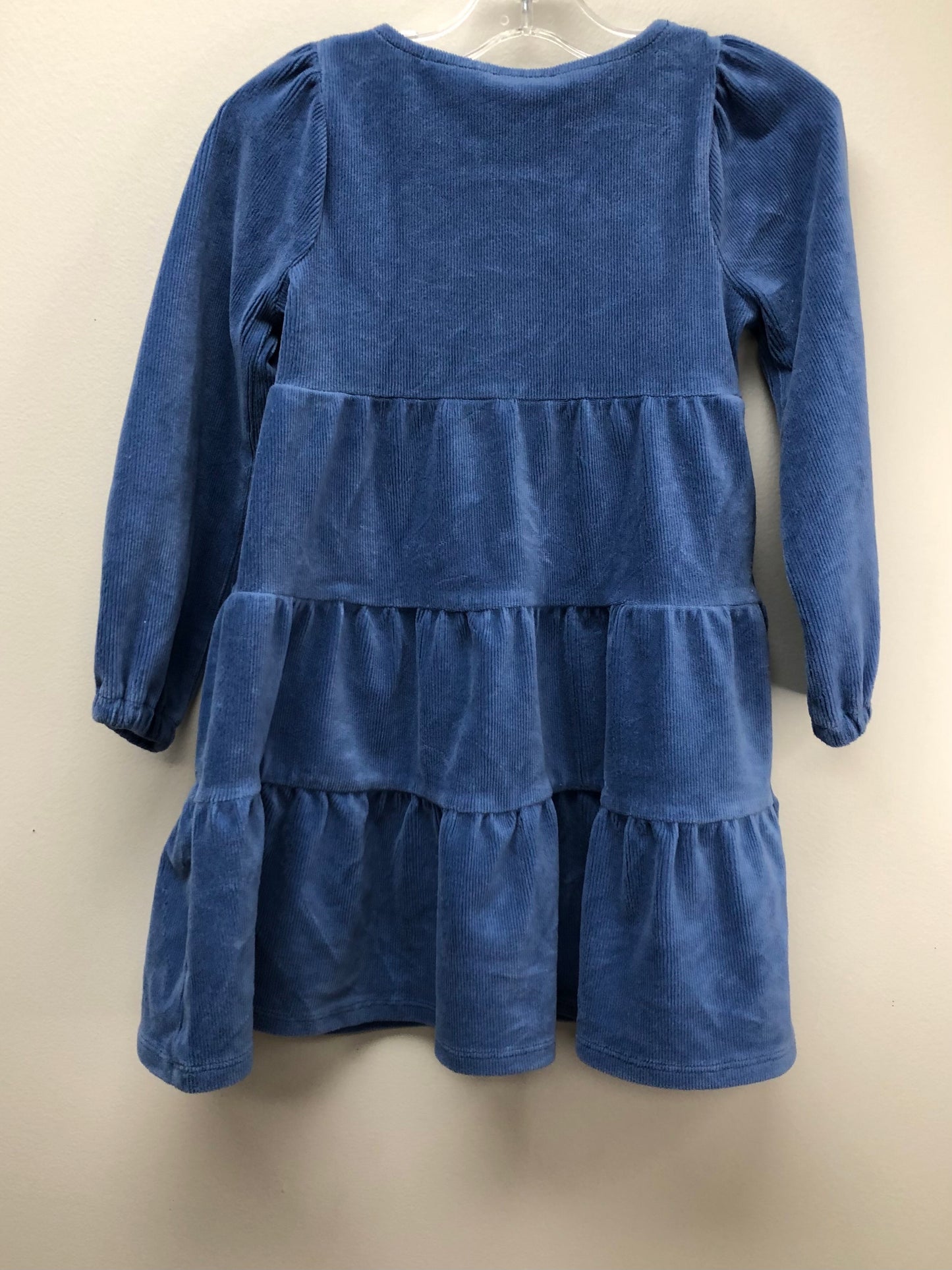 5T Crewcuts blue ribbed Dress