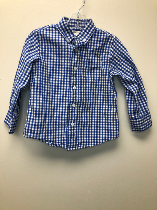 2 Crewcuts blue checkered Shirt