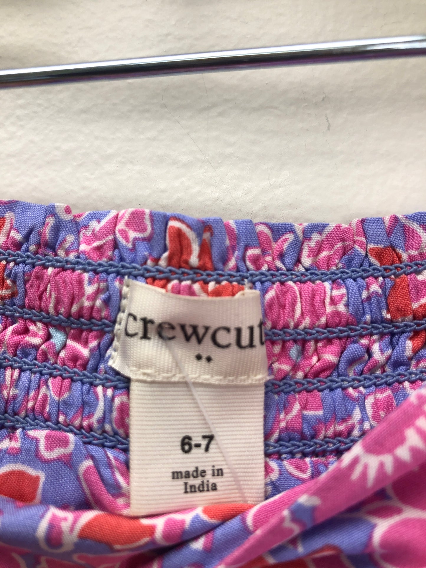 6/7 Crewcuts pink floral Skort