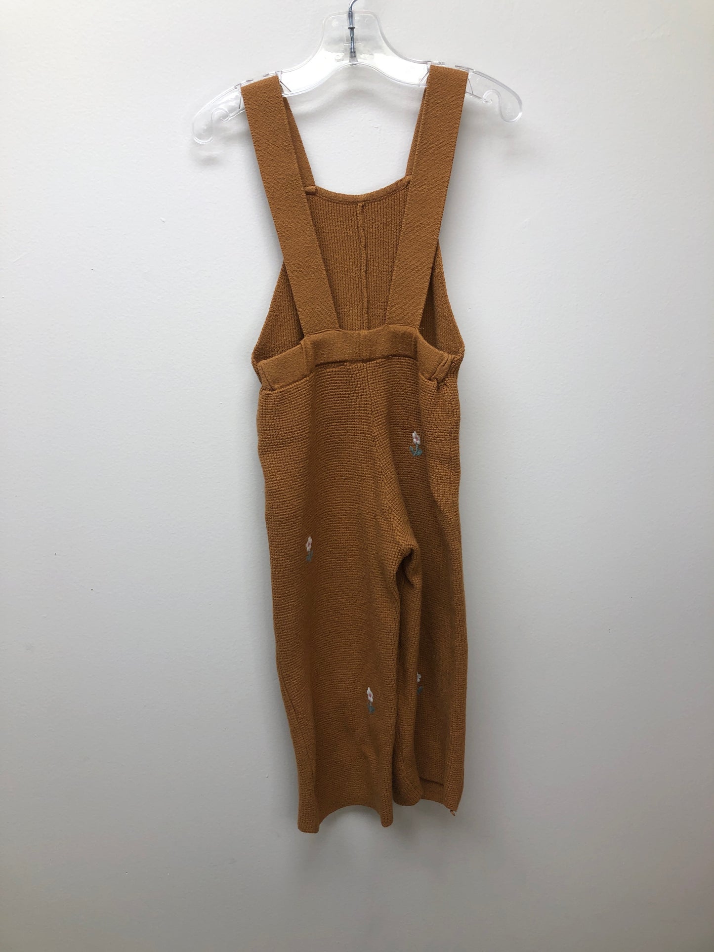 2 Zara brown floral Overalls