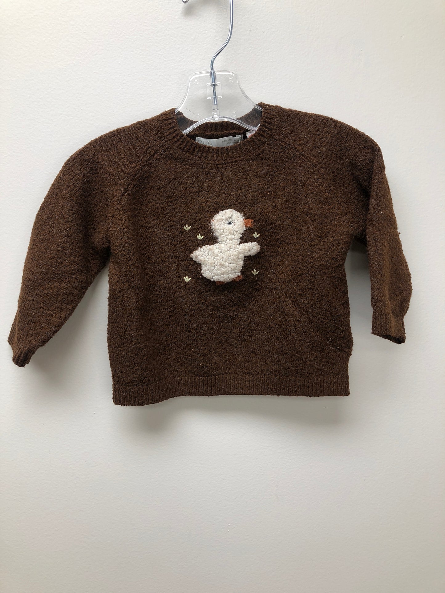 6m Zara brown duck Sweater