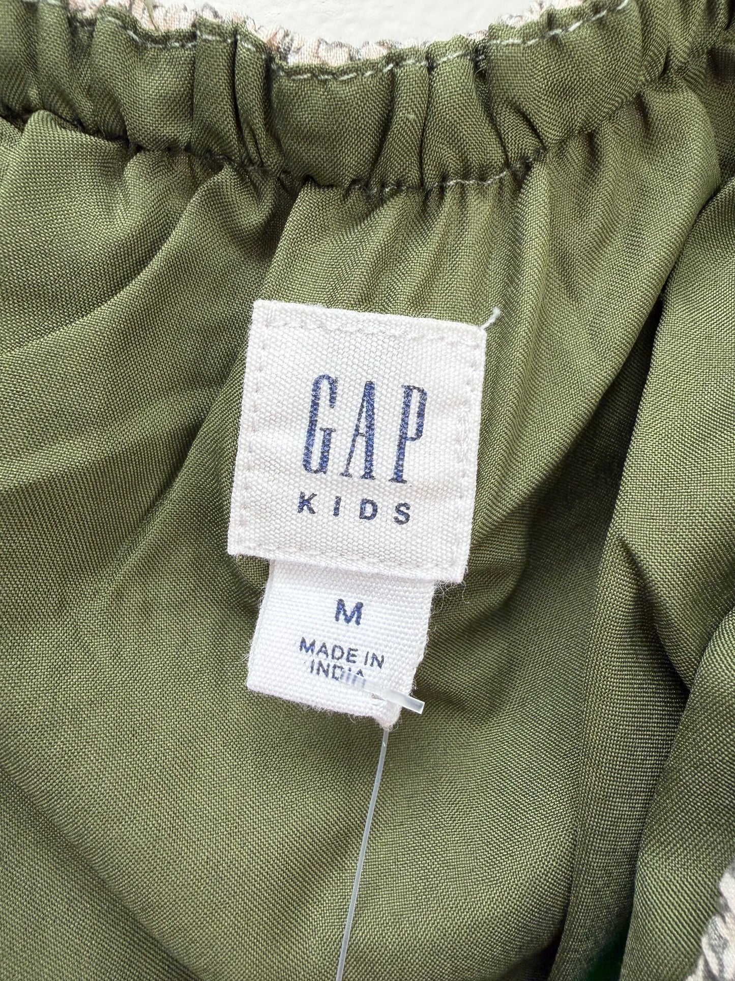 GAP Child Size 8 green floral Dress