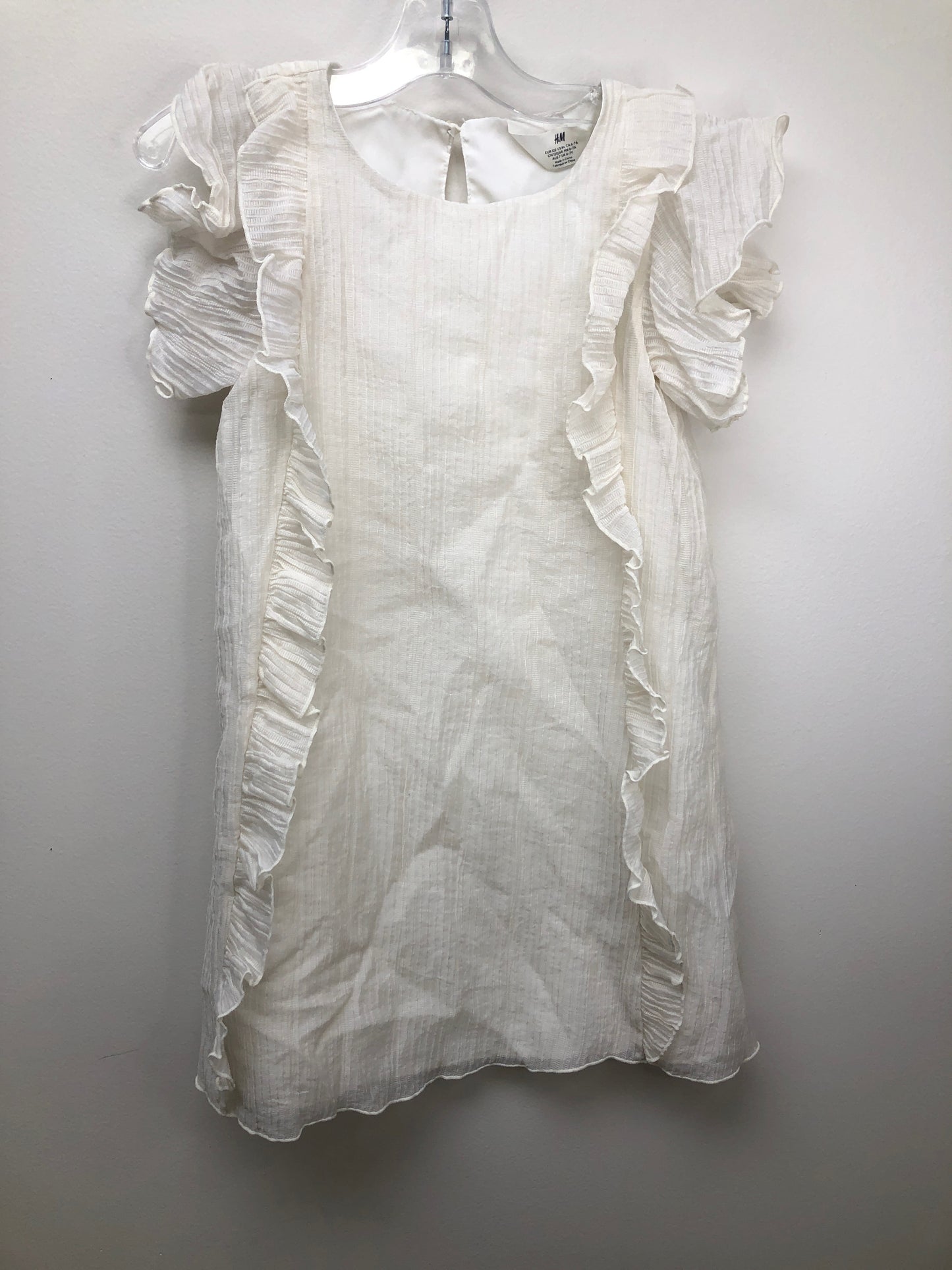 6y H&M white ruffle Dress