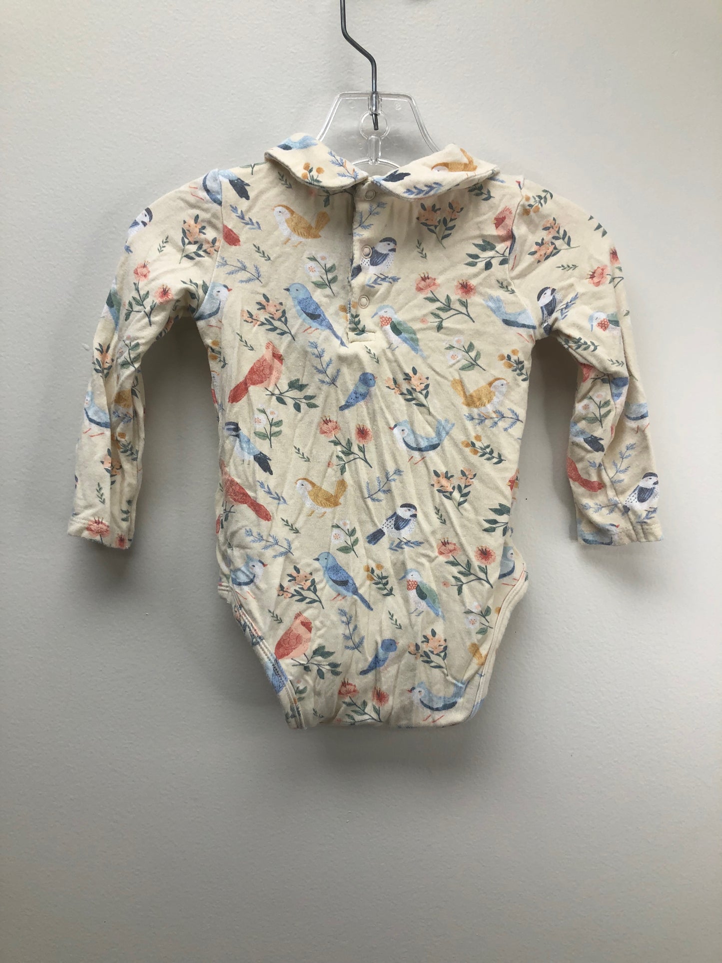 6-12 Months Angel Dear cream floral Onesie