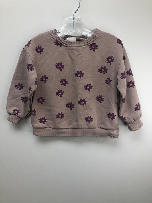 18-24m Zara purple floral Sweatshirt