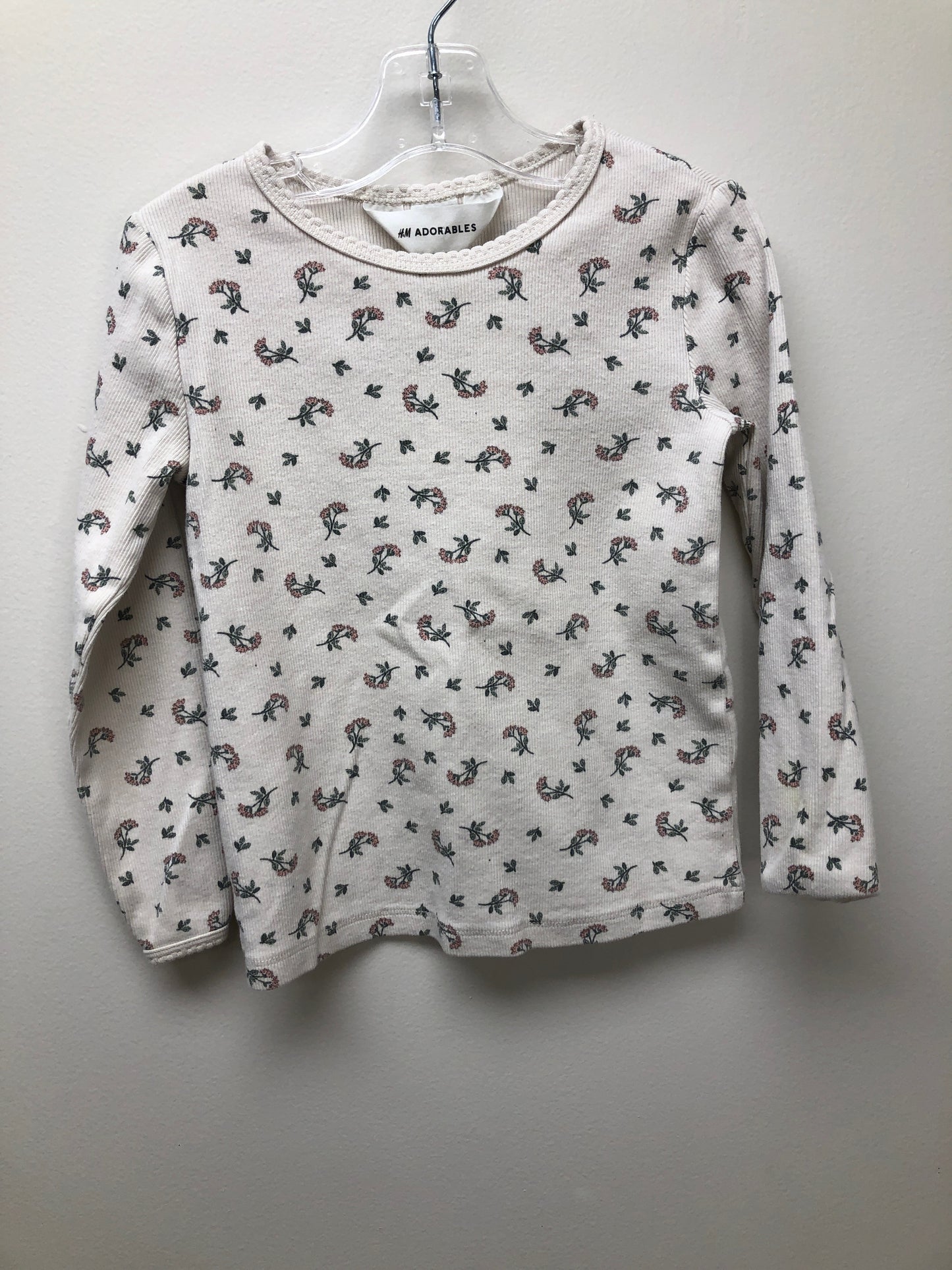5 Zara cream floral Shirt