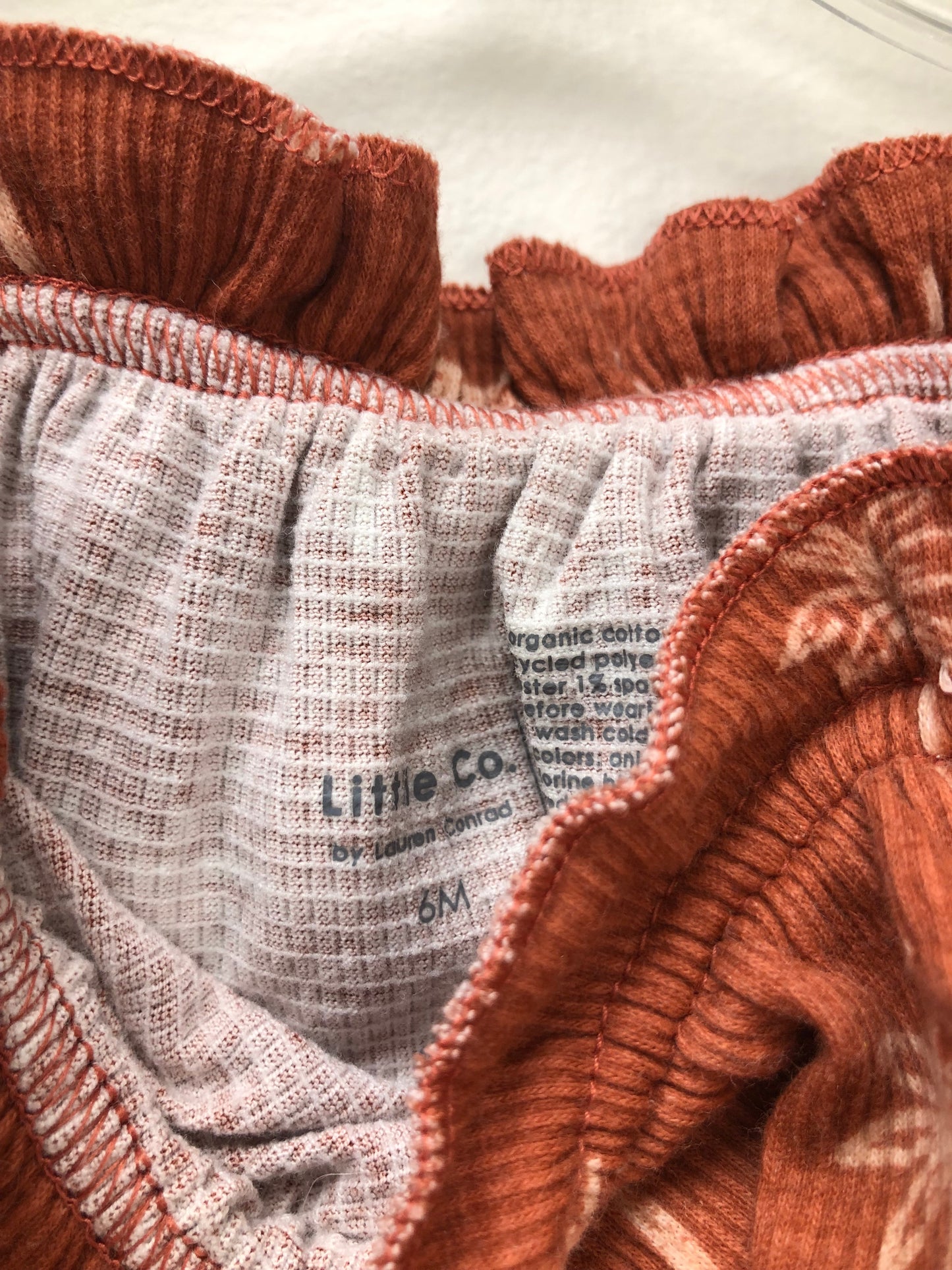 6m Little Co. burnt orange palm trees Romper