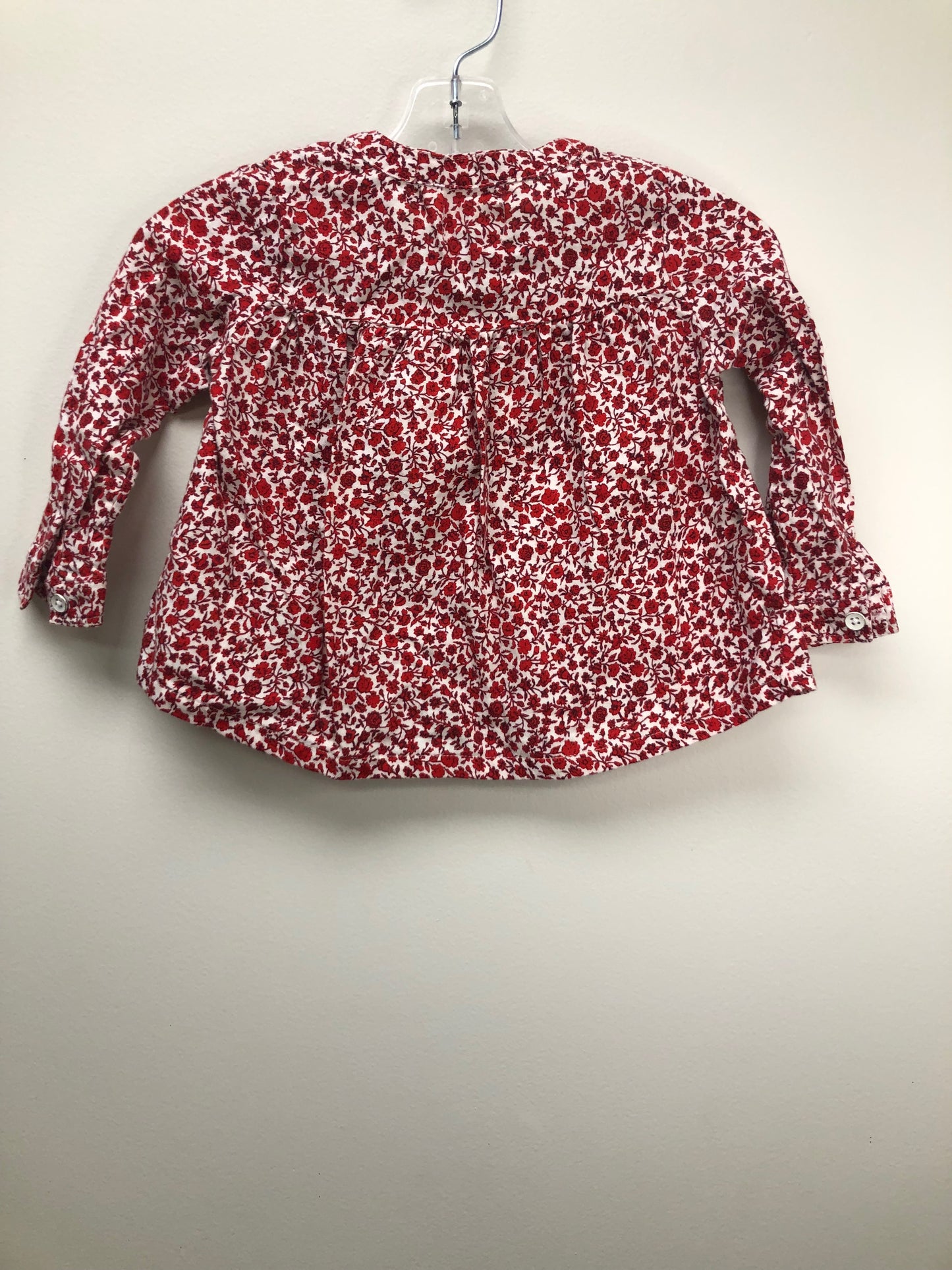 2T Old Navy red floral Shirt