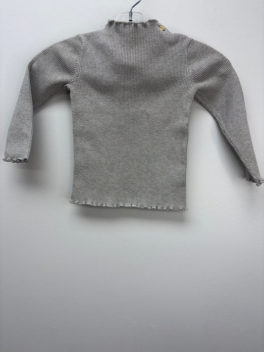 H & M Child Size 18 Months beige long sleeve Shirt