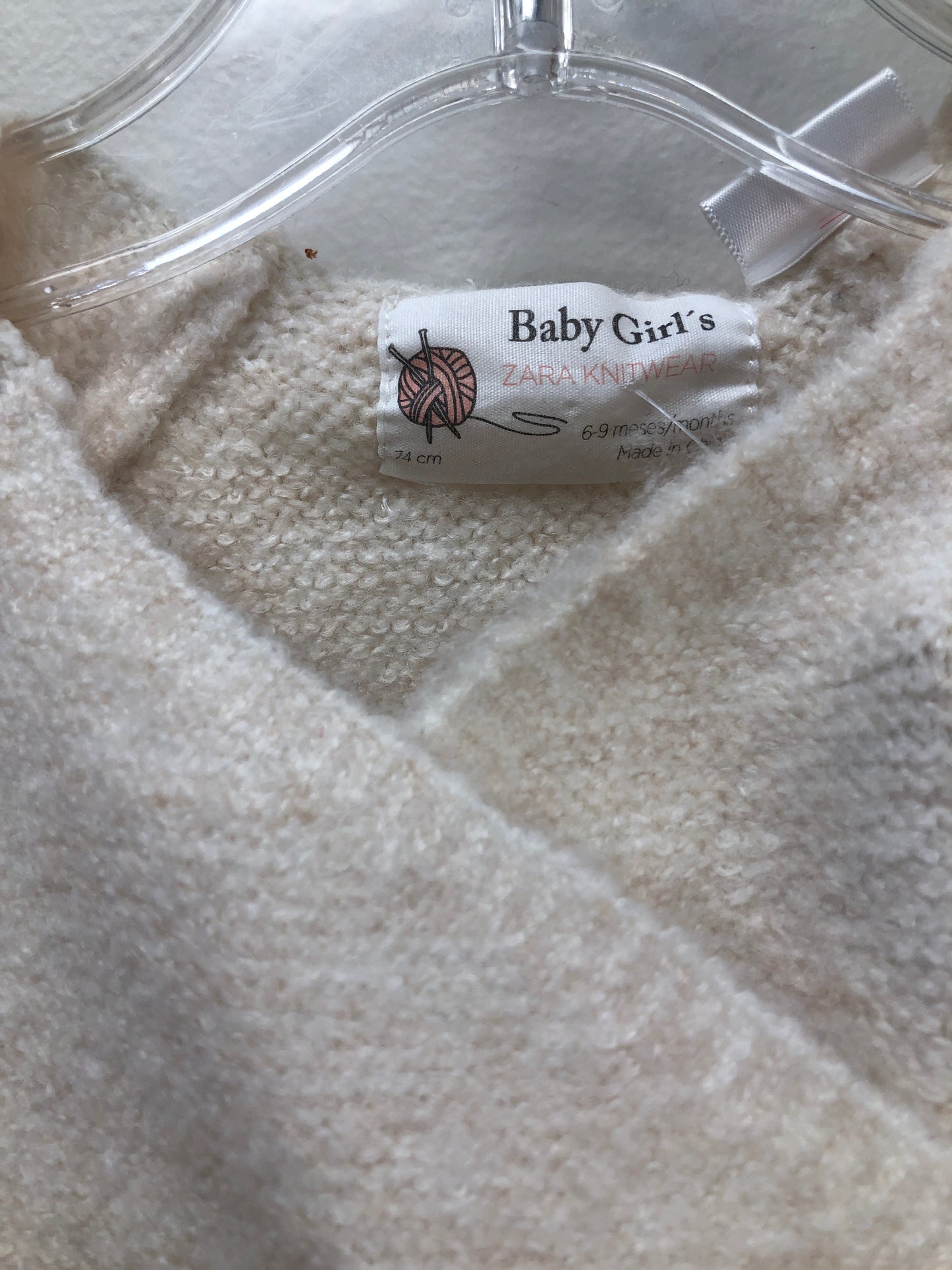 6-9 Months Zara cream wrap Sweater