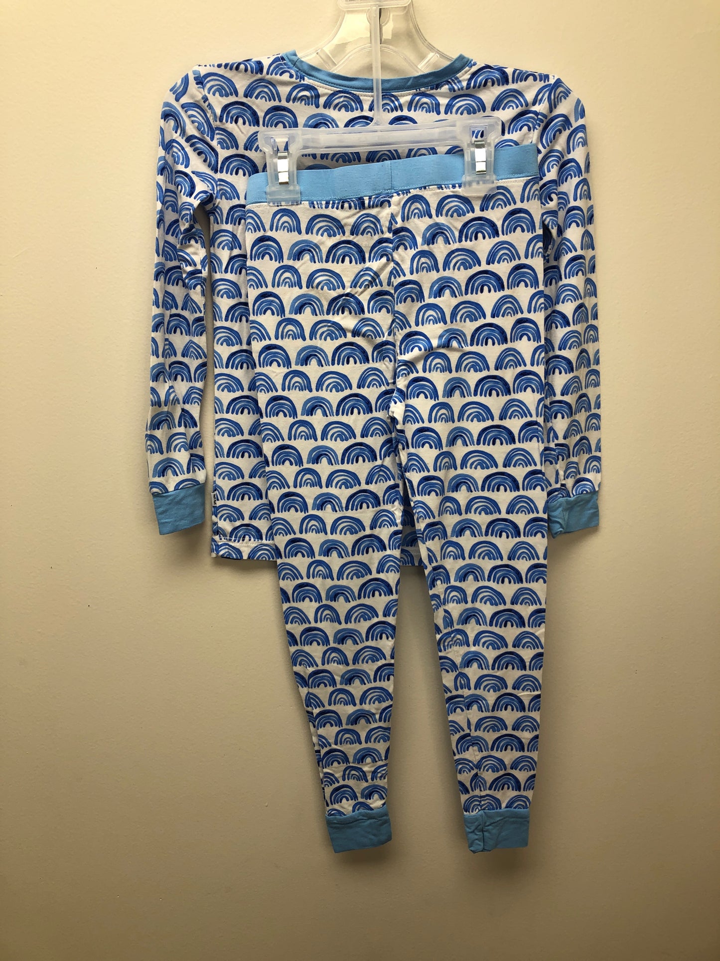 5/6 Little Sleepies blue rainbow Pajamas