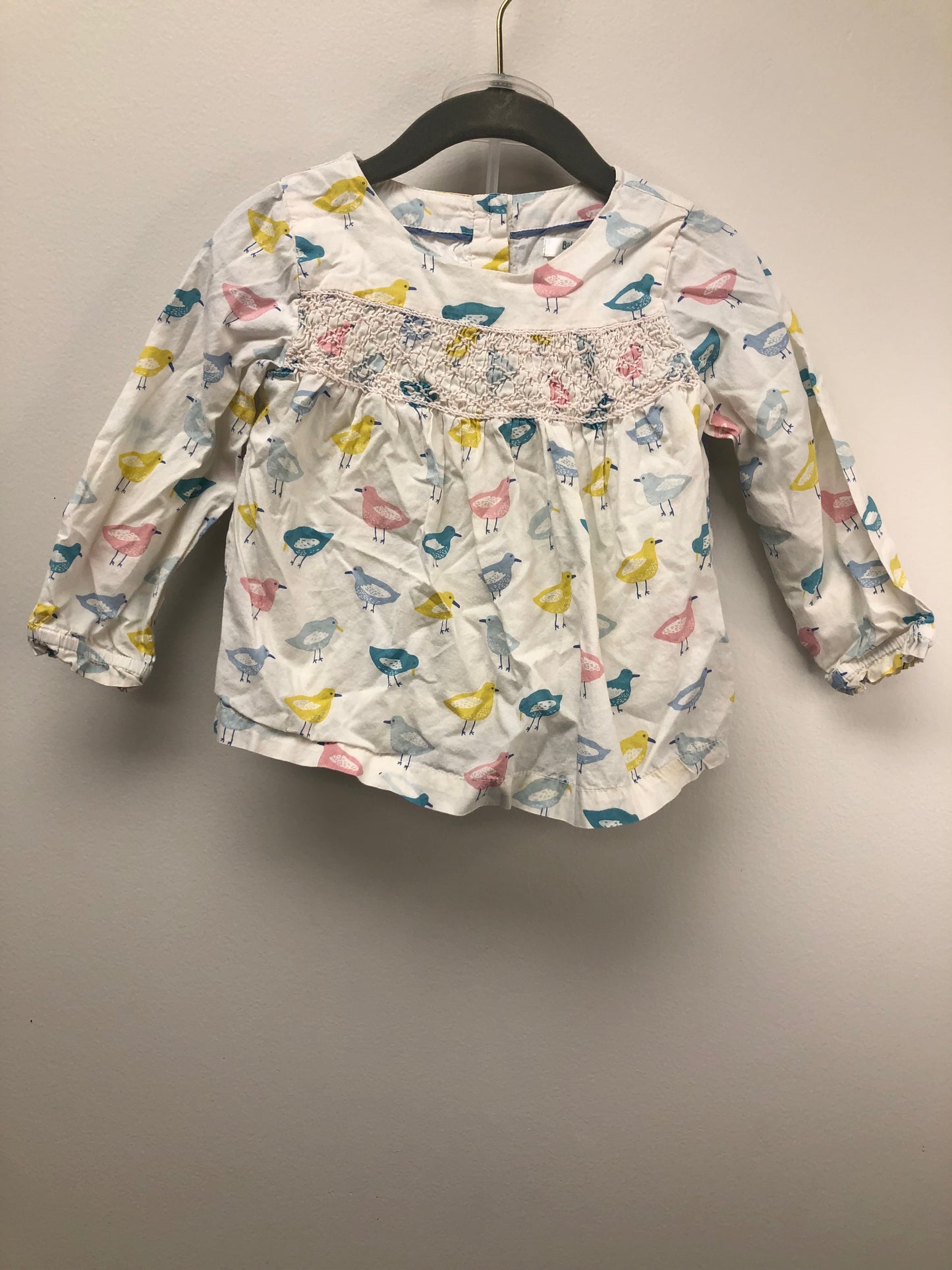 12-18 Months Baby Boden cream Birds 2 PC Ensembles