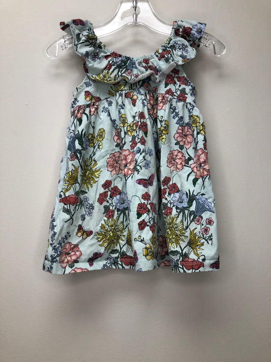 12-18m tea blue floral Dress