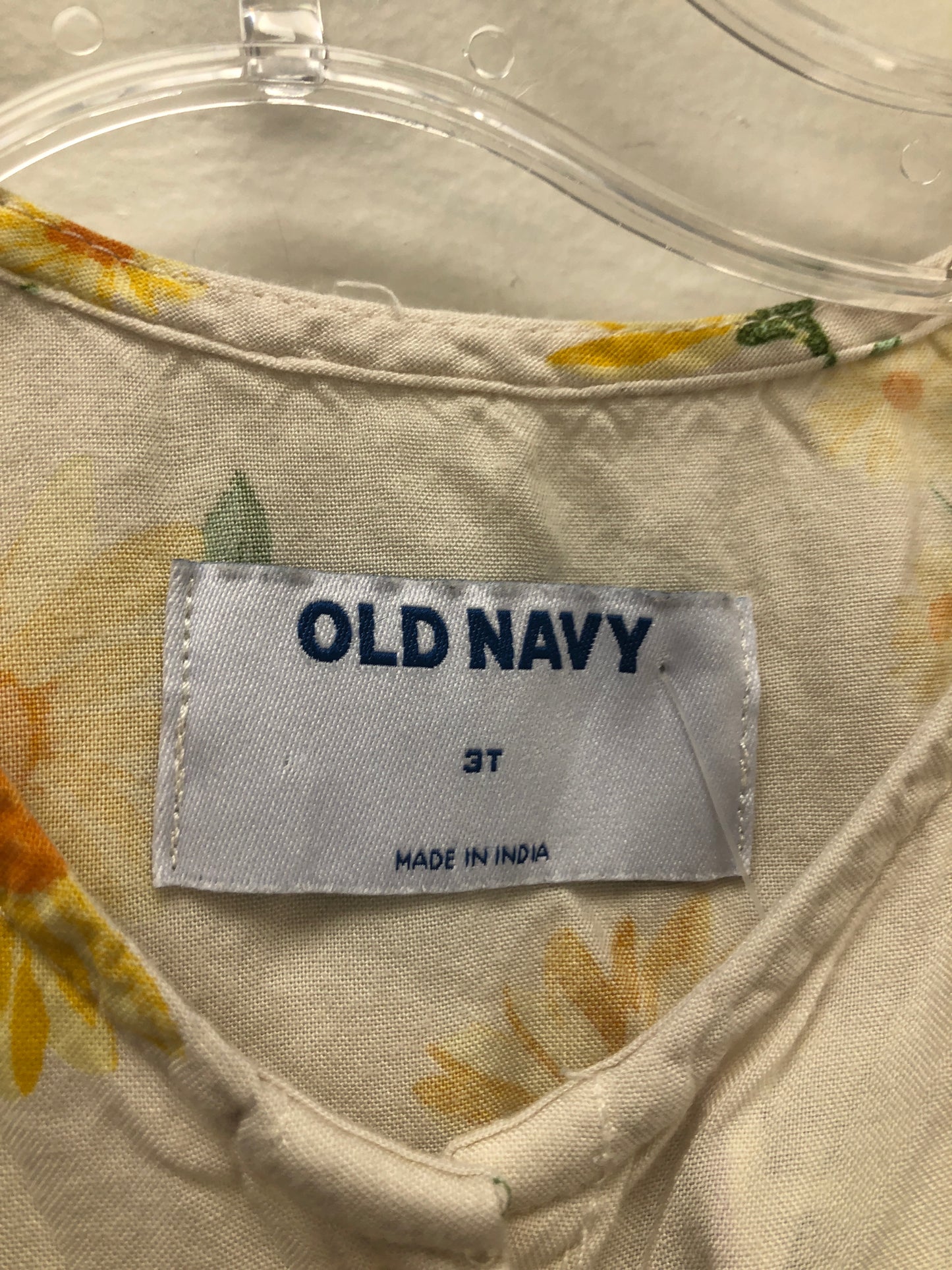 3 Old Navy cream Sunflowers Dress