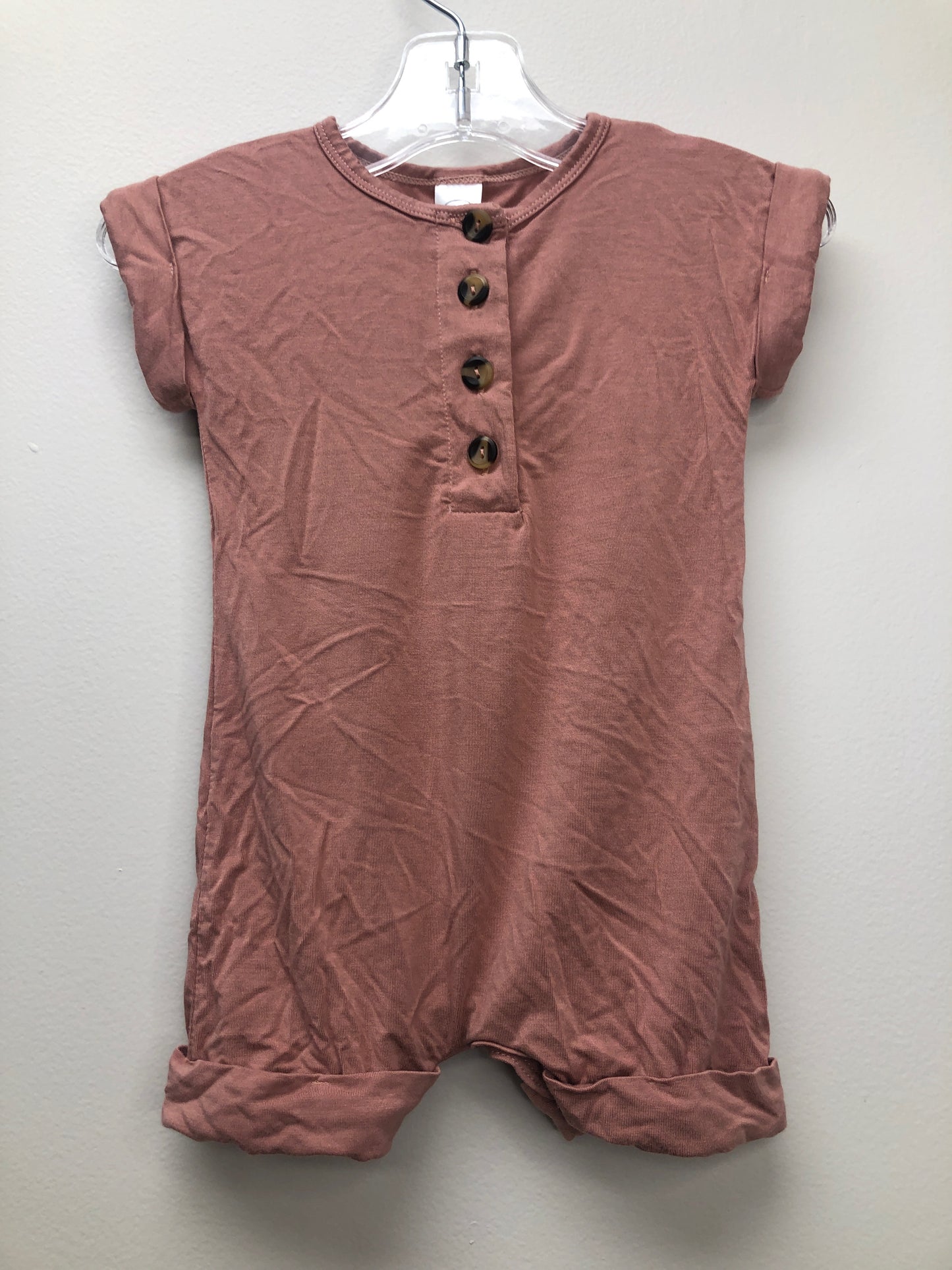 6-12 Months Lou Lou  mauve Romper