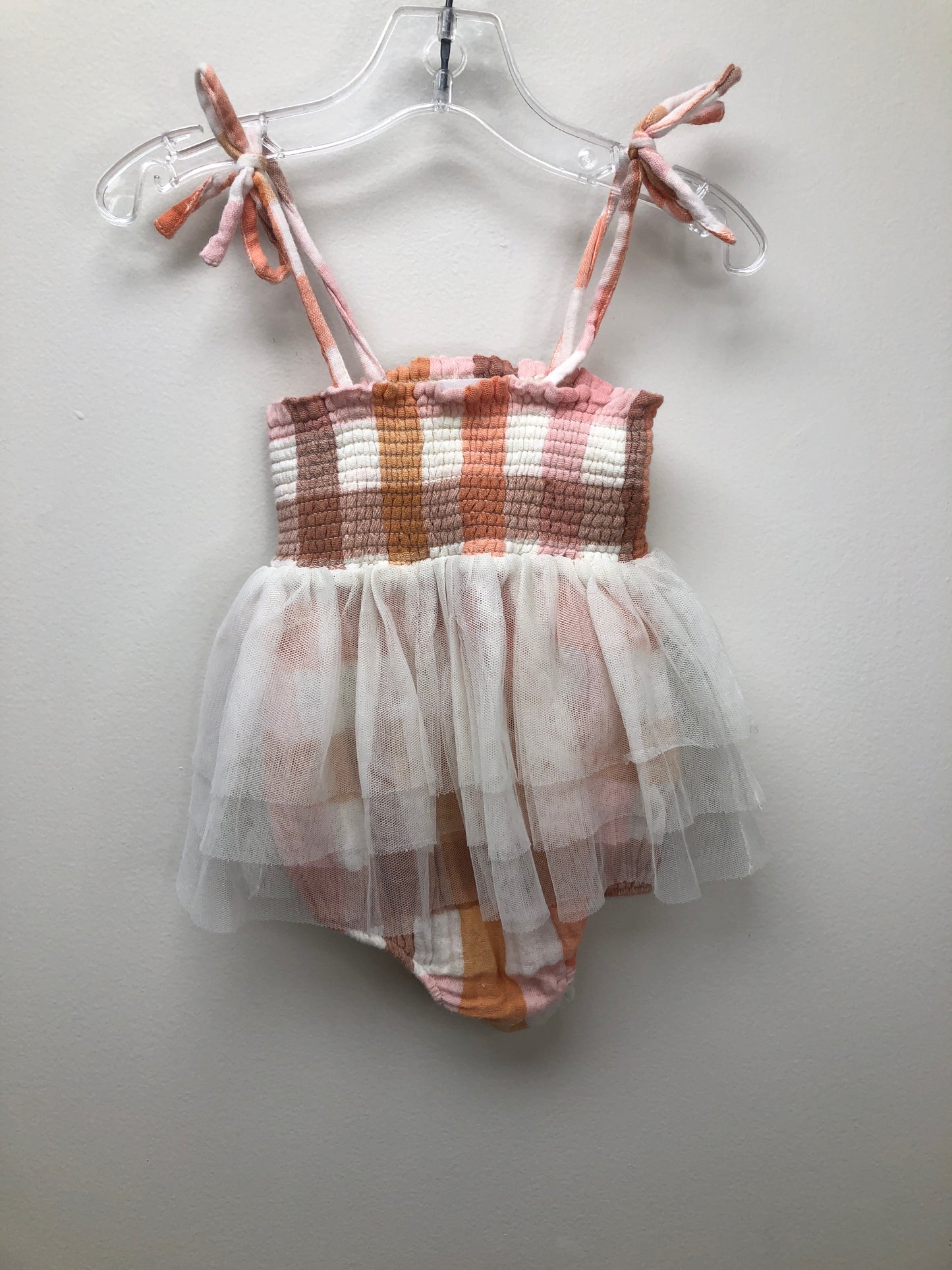 12-18 Months Angel Dear orange tutu Romper