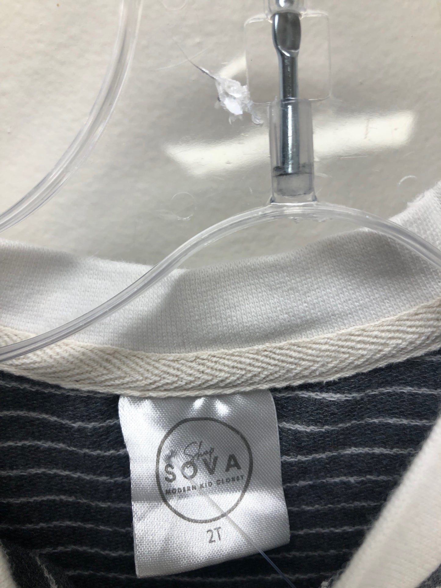 2T sova grey stripe Sweatshirt