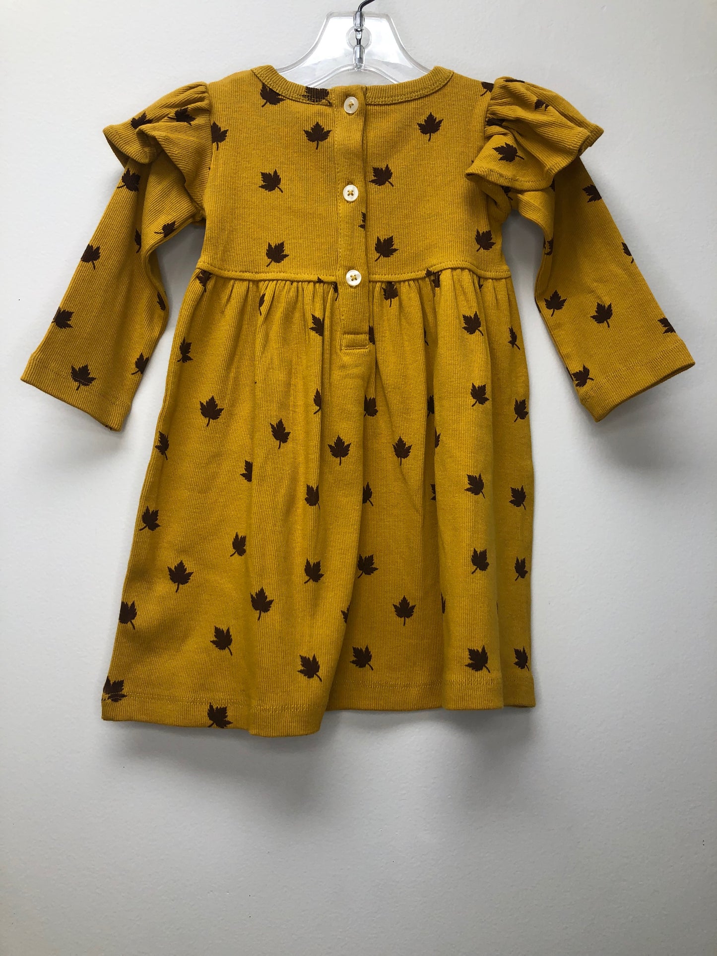 18-24 Months Kate Quinn mustard leaves Dress