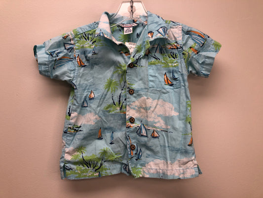 18 Months Kitestrings light blue Hawaiian Shirt