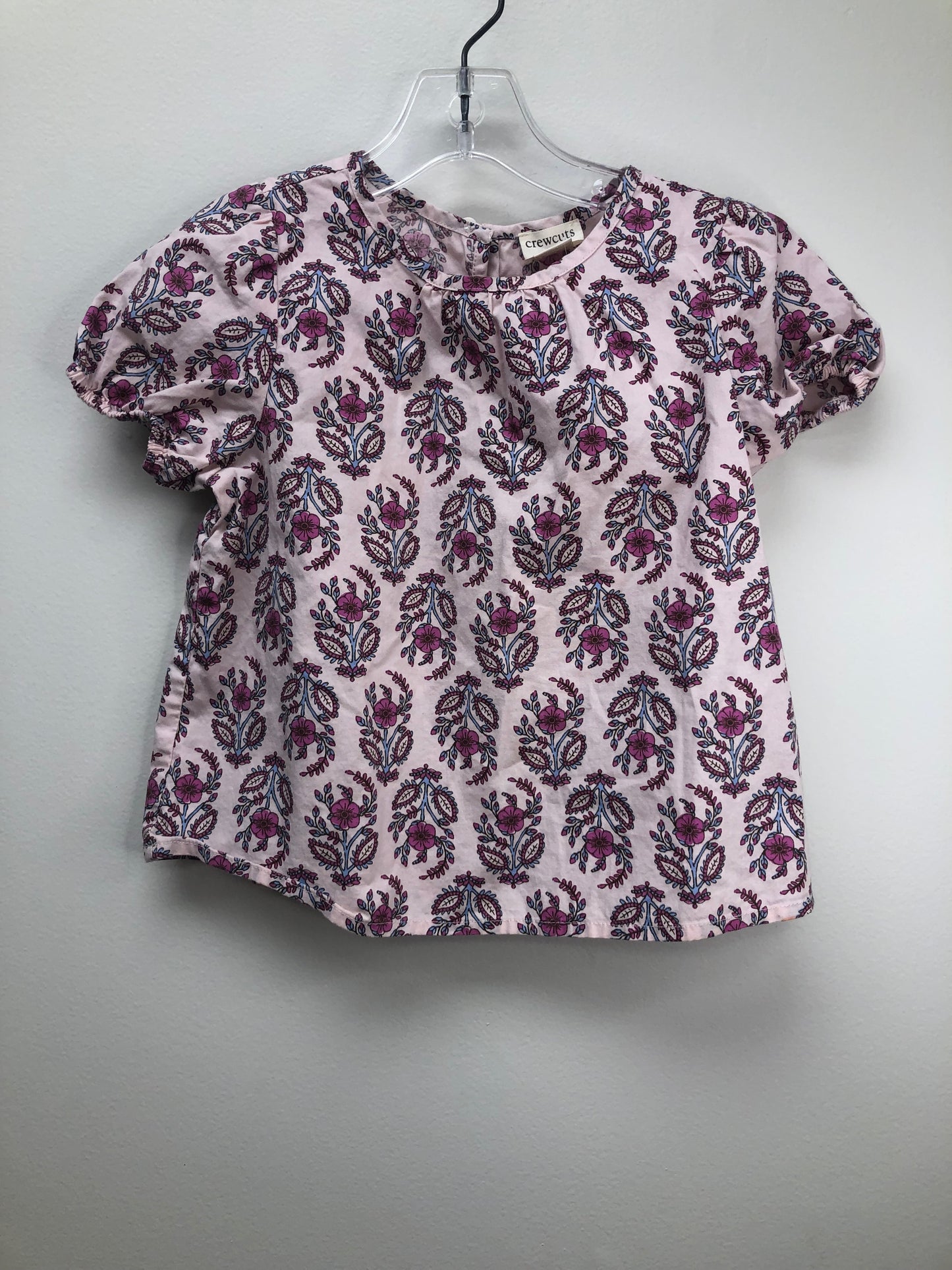 4-5 Crewcuts pink floral Shirt