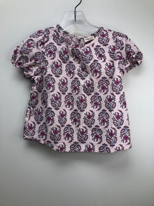 4-5 Crewcuts pink floral Shirt