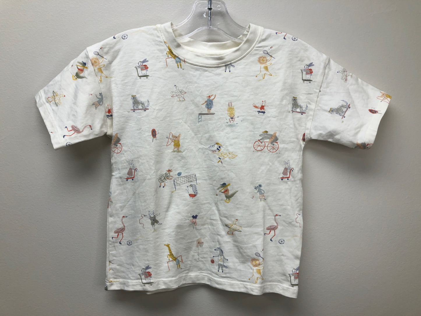 5T Pehr white animals Shirt