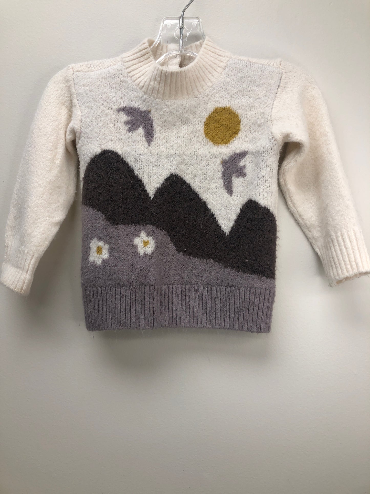 18M H & M white Bird Sweater