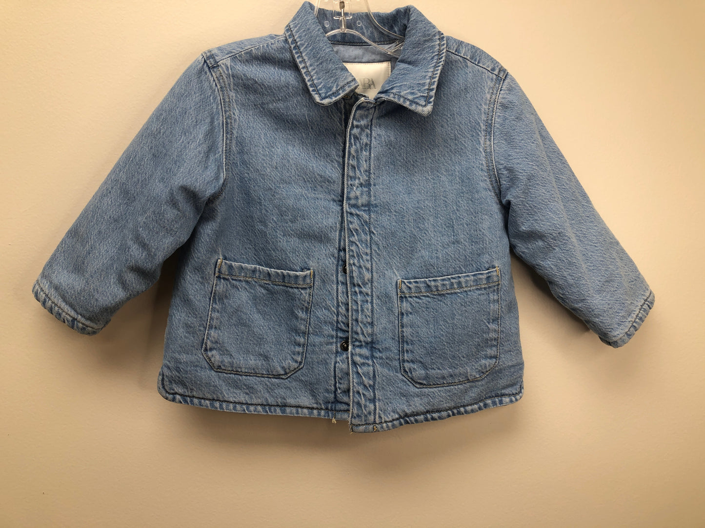 Zara Child Size 12 Months blue denim Jacket