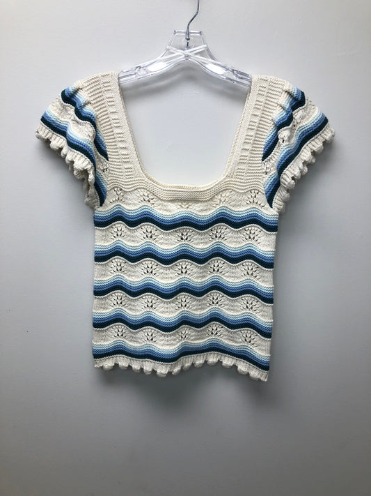 Medium Jessica Simpson cream crochet Shirt