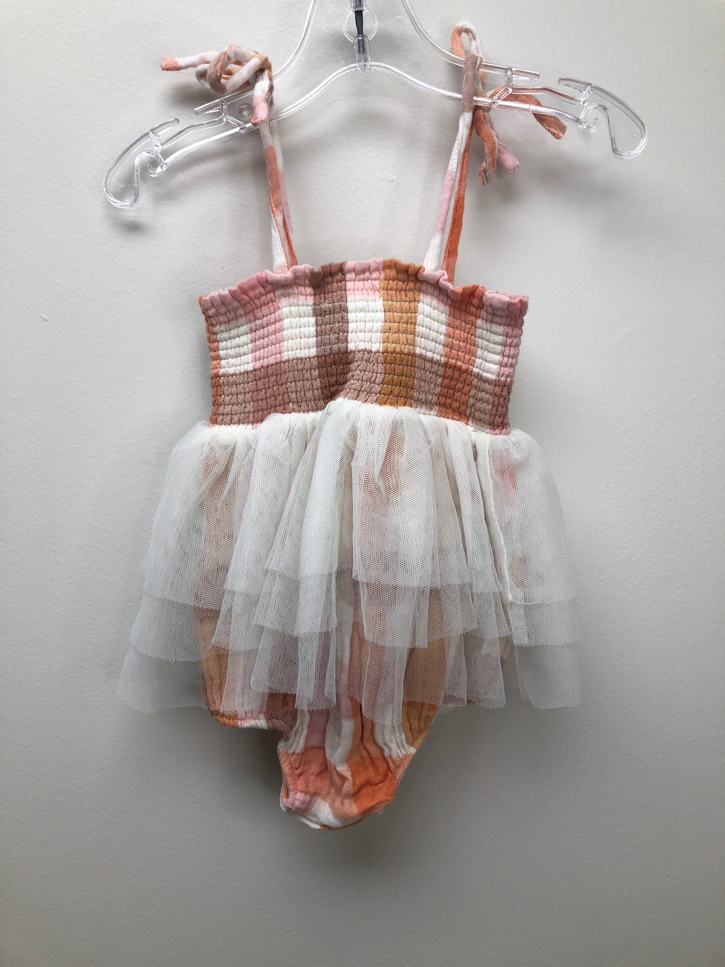 12-18 Months Angel Dear orange tutu Romper