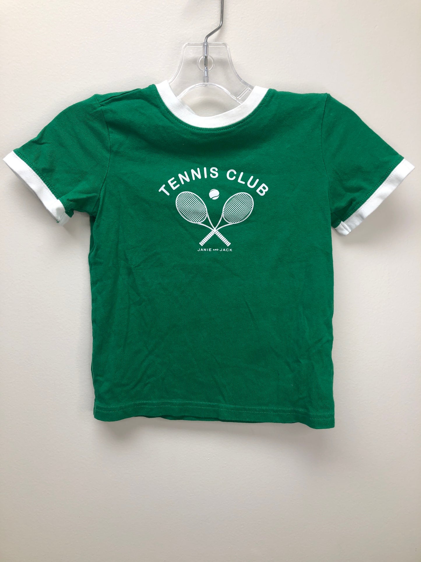 4T Janie and Jack green tennis Shirt