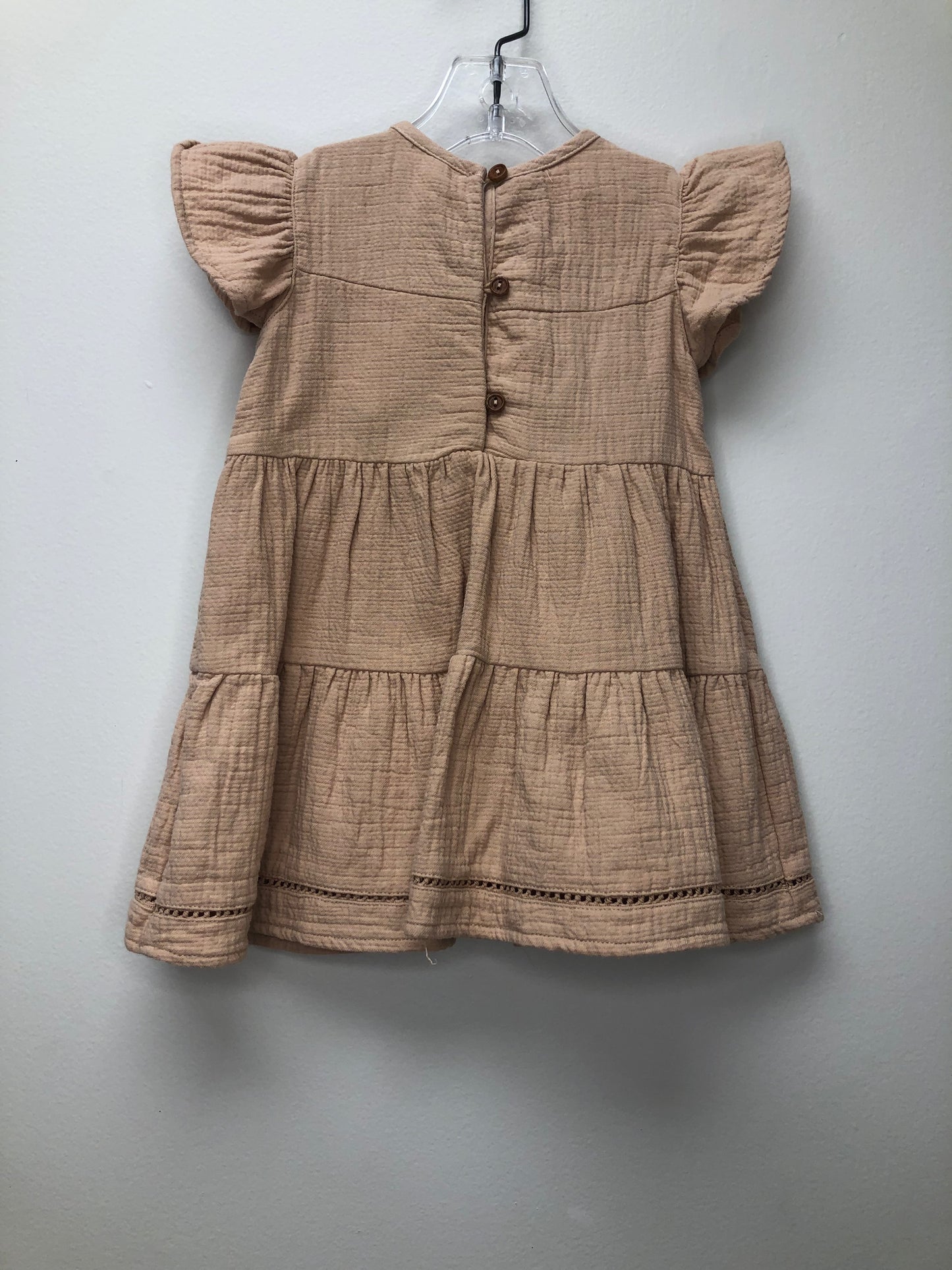 12-18m Quincy Mae peach muslin Dress