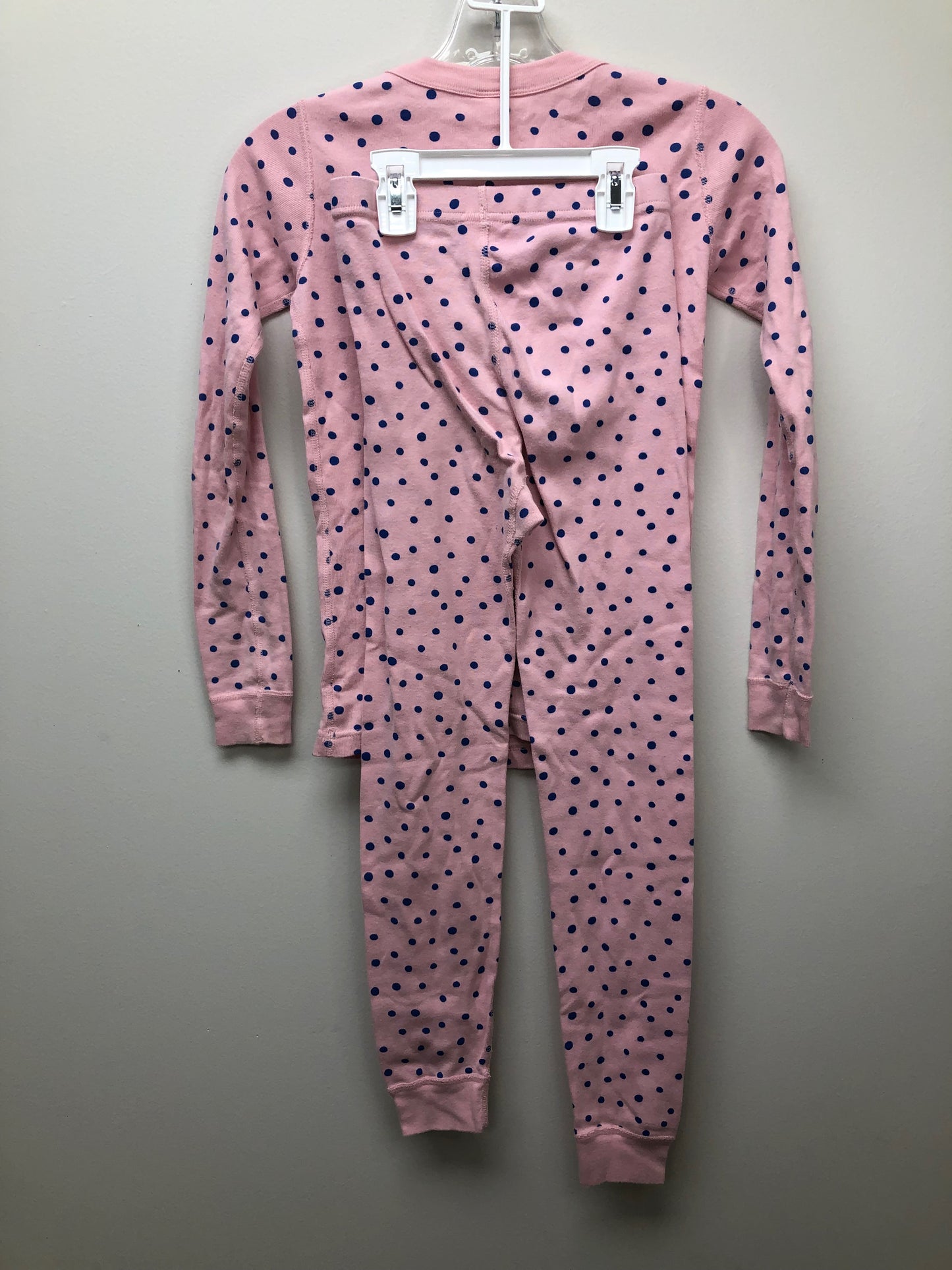 Hanna Andersson Child Size 10 pink polka dot Pajamas