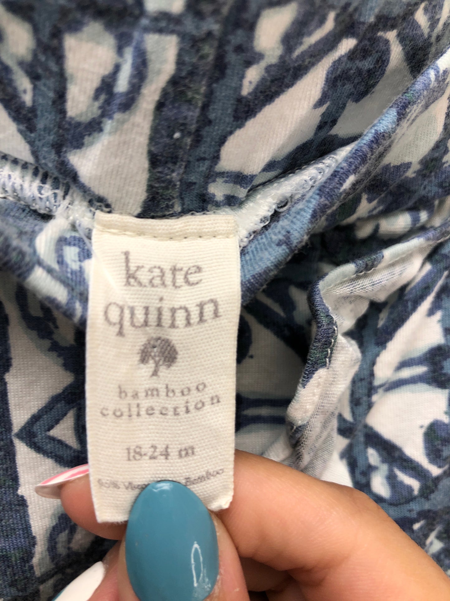 18-24m Kate Quinn blue floral bloomers