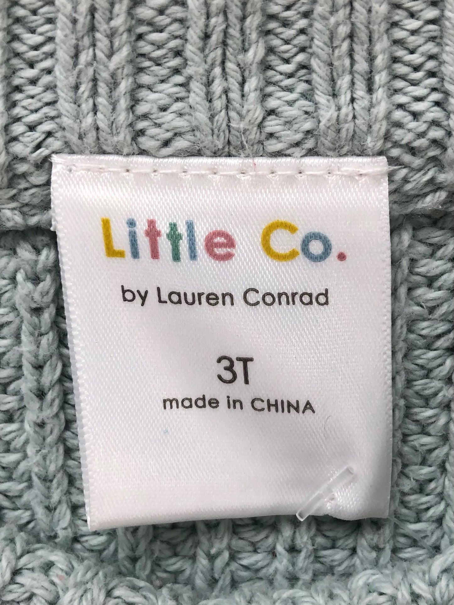 Little Co. Child Size 3 mint Sweater