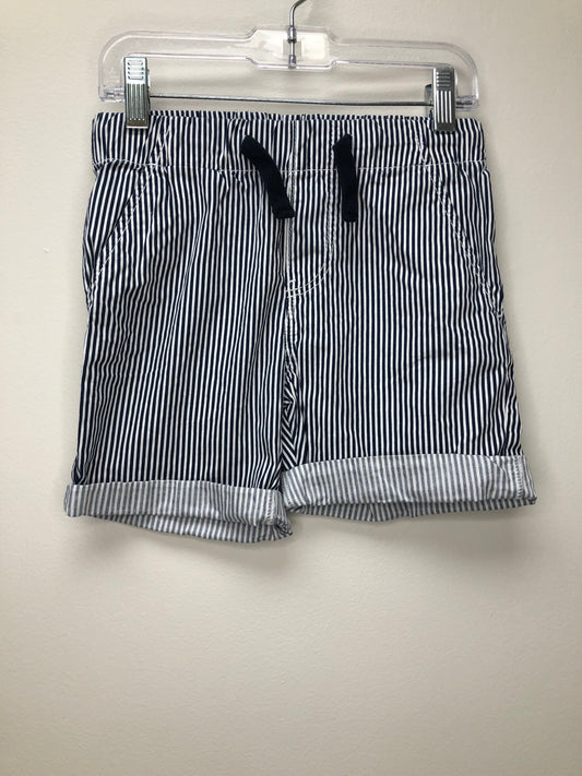 5 H & M navy stripe Shorts