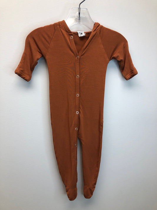 0-3m Kate Quinn rust hooded 1 PC Ensemble