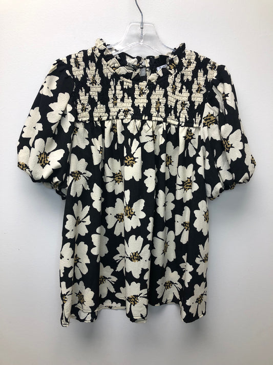 Small black floral Shirt
