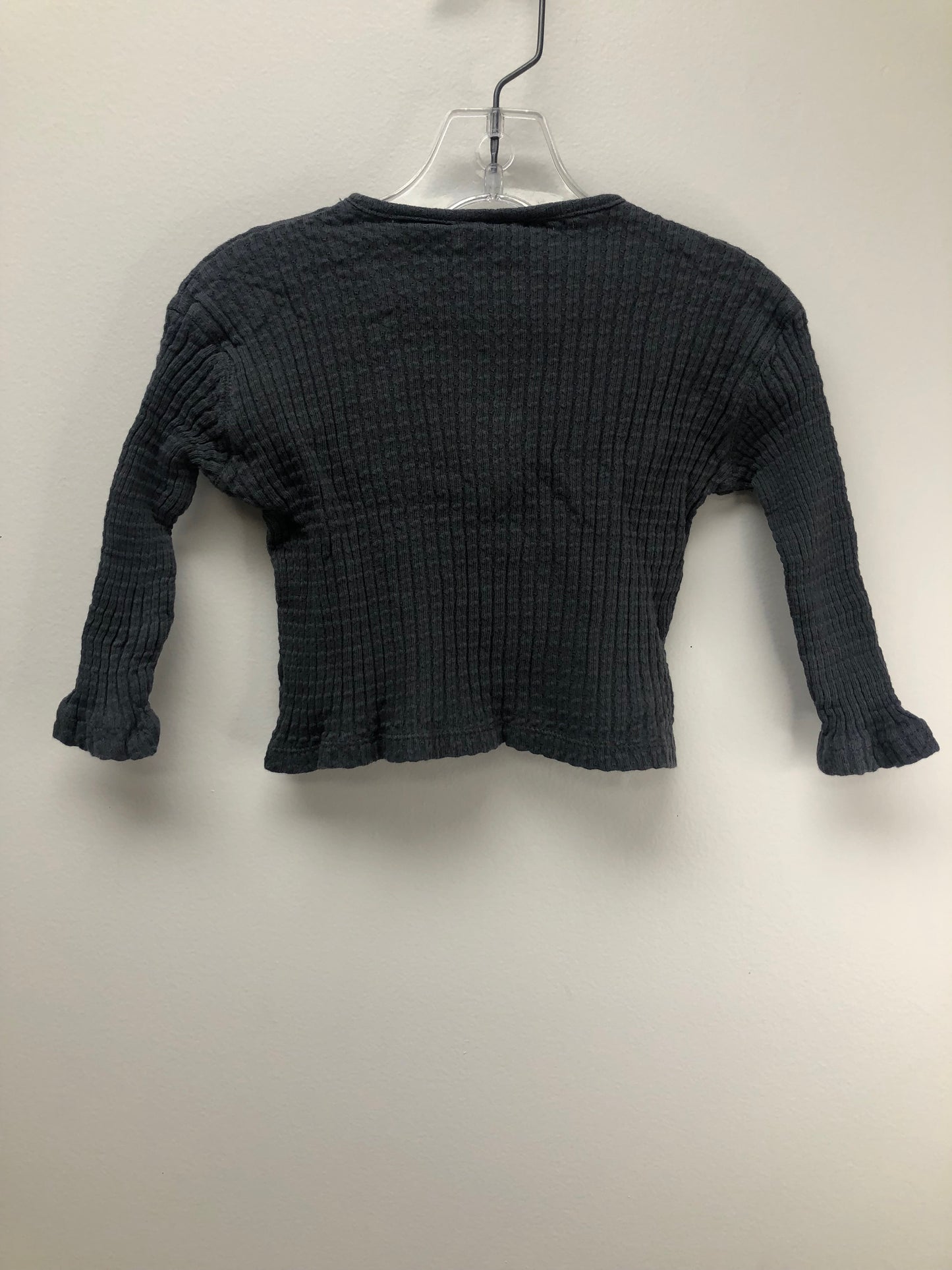 Zara Child Size 9 Months charcoal long sleeve Shirt