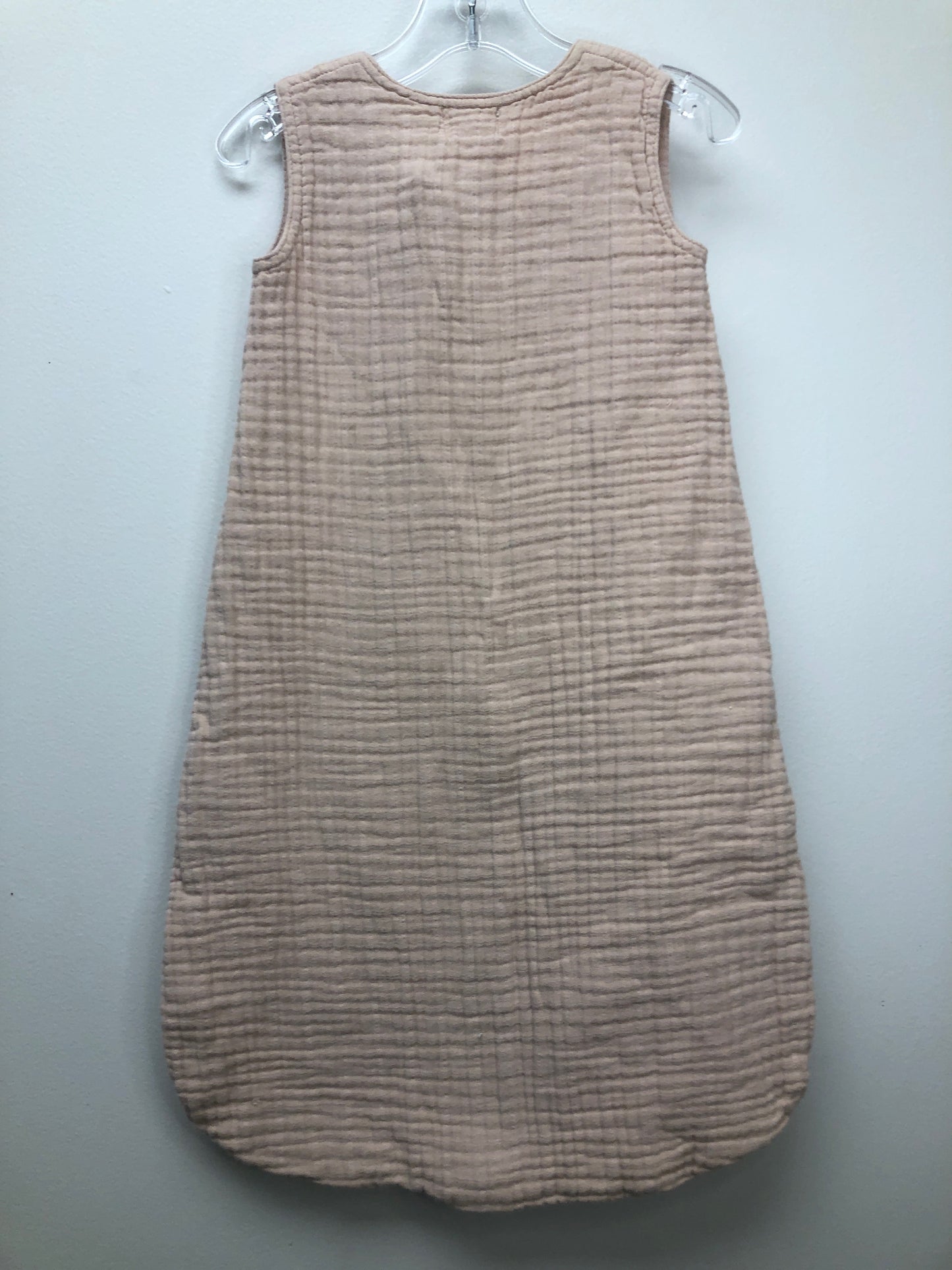 Newborn Mushie pink muslin Sleeper