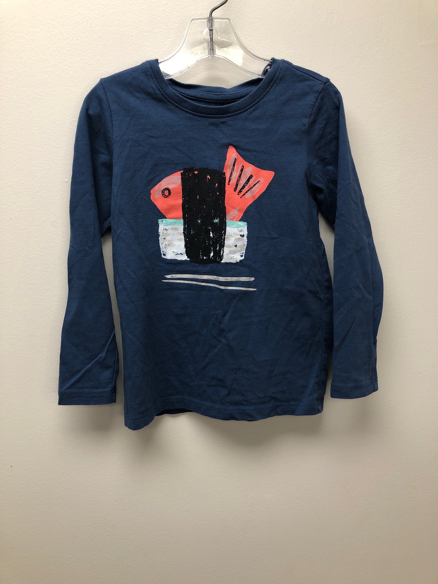 Size 5 tea navy sushi Shirt