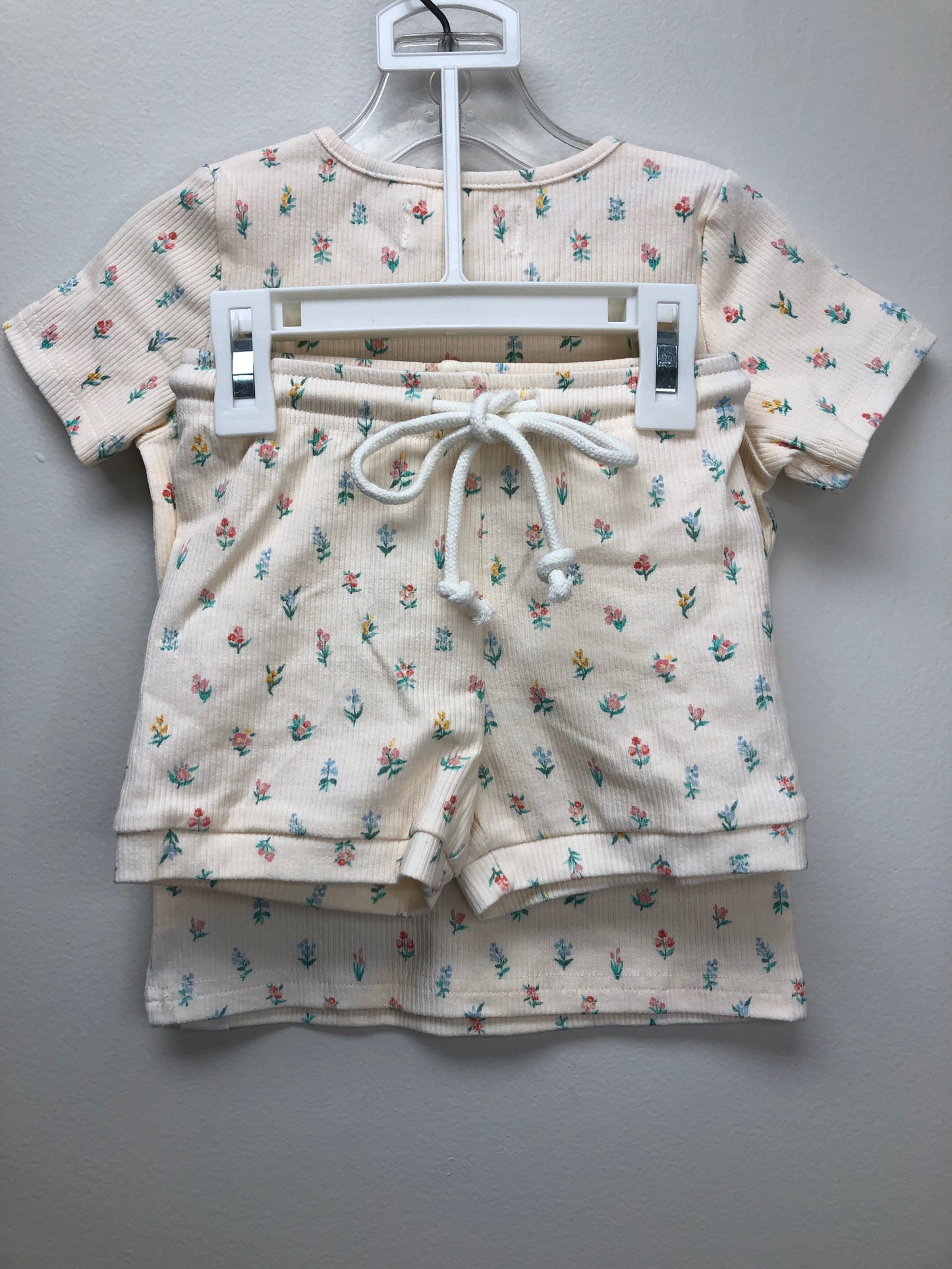 4T Sweet Honey Clothing Co. pink floral 2 PC Ensembles
