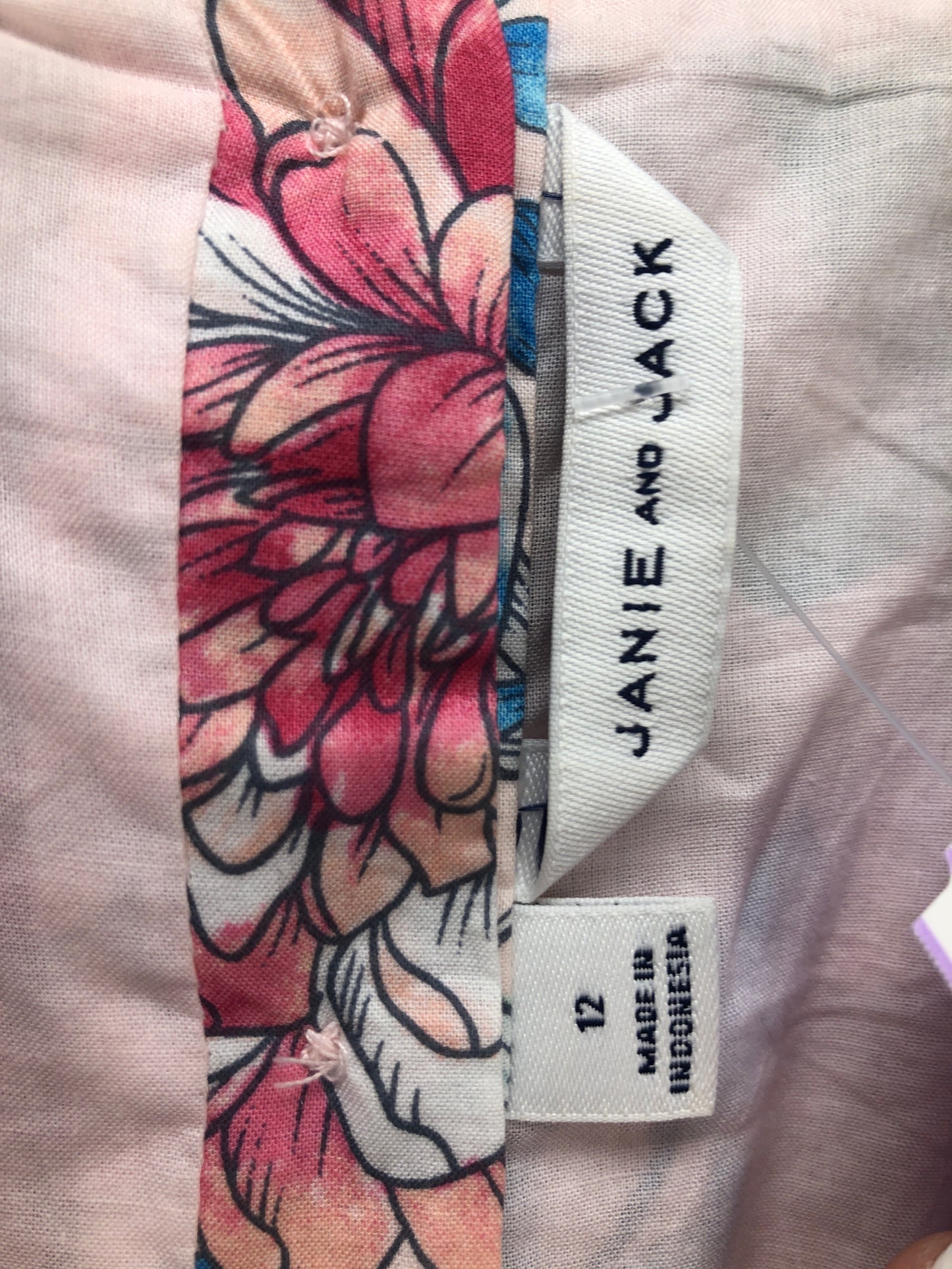 size 12 Janie and Jack pink floral Dress