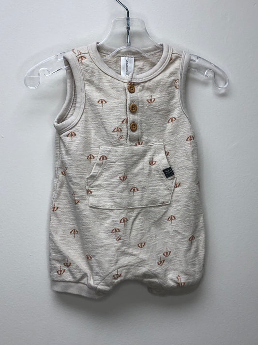 0-3m Modern Moments tan umbrella Romper