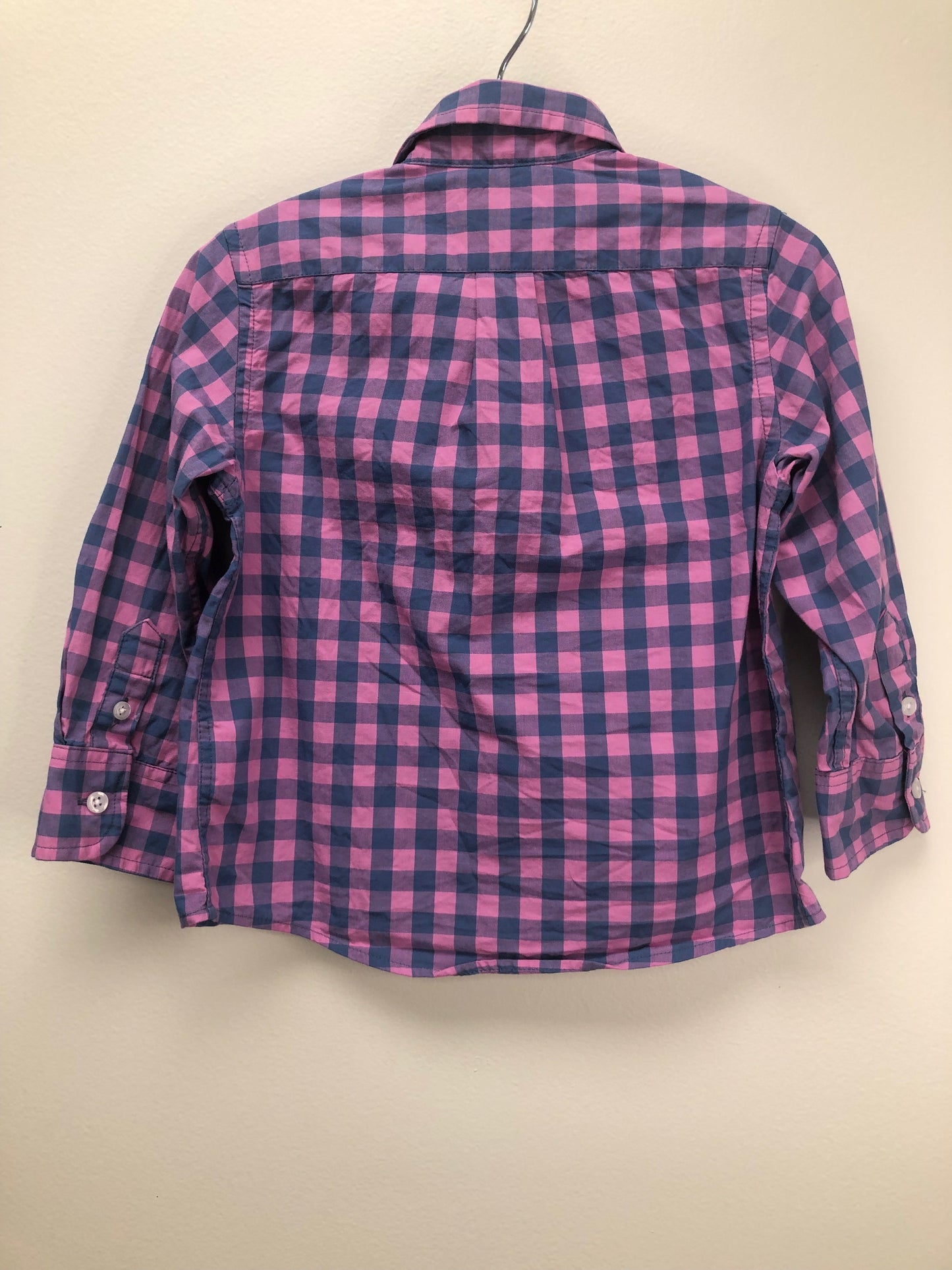 2 Crewcuts pink checkered Shirt