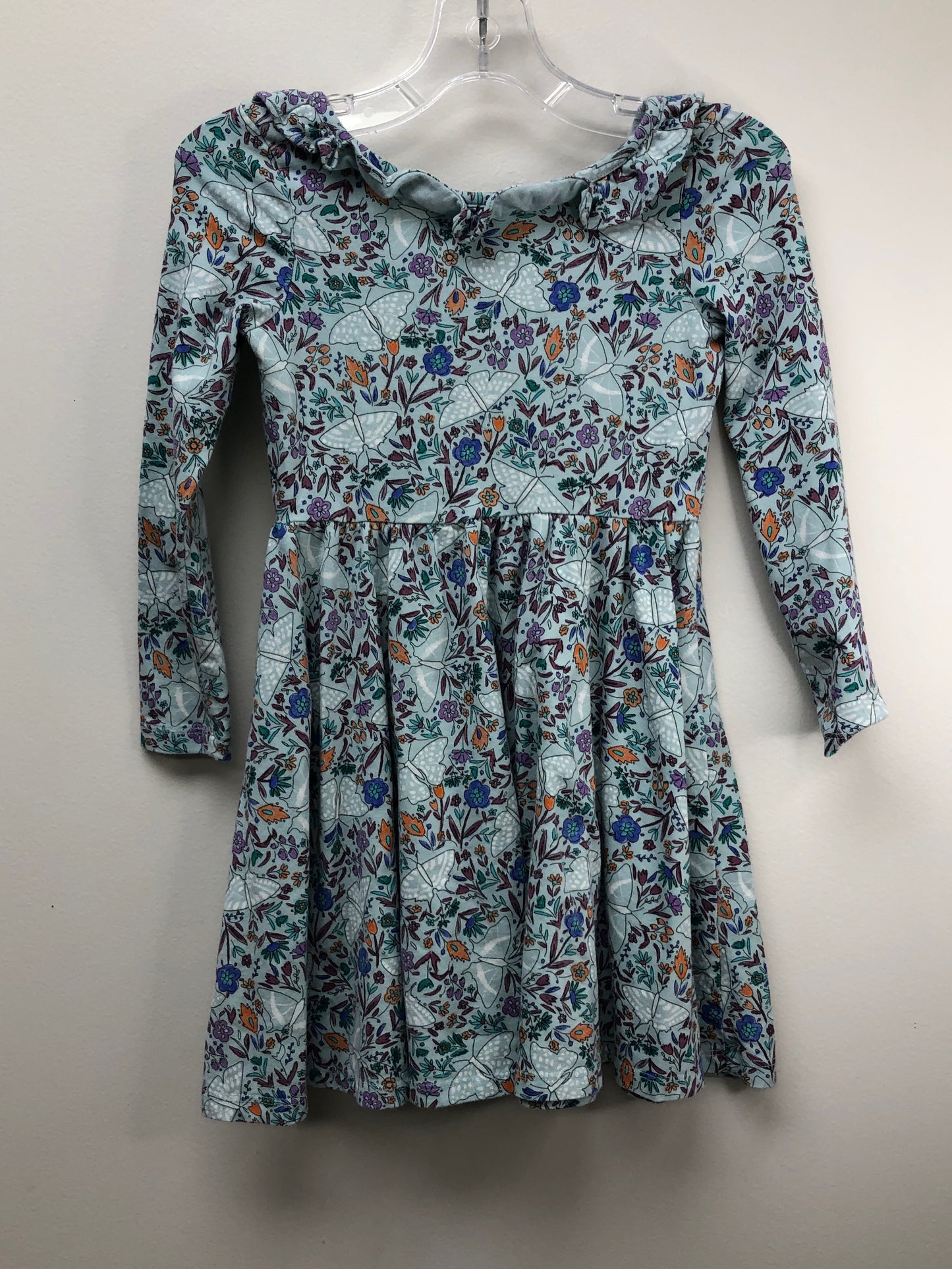 6y tea blue floral Dress